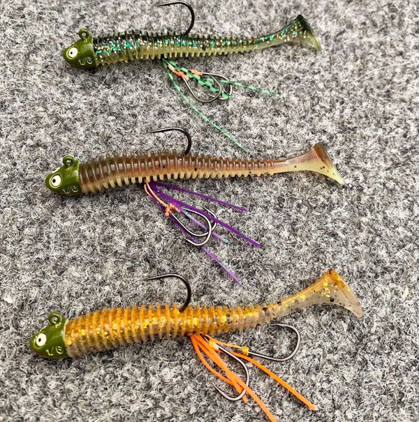 Kegga Lures Stinger Hooks Prawn Blade Crabs Dam Deep Jigheads T Tails