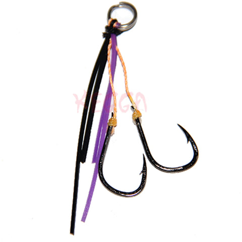 Kegga Stinger Hooks Duel Colour Black Purple