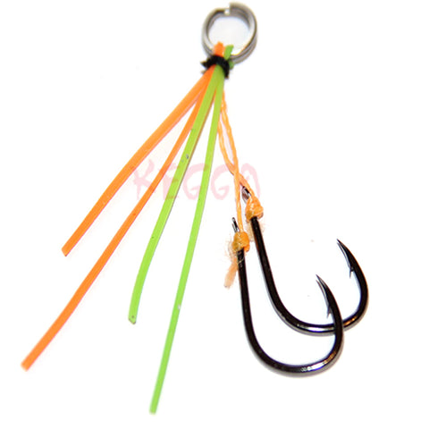Kegga Stinger Hooks Duel Colour Orange Green